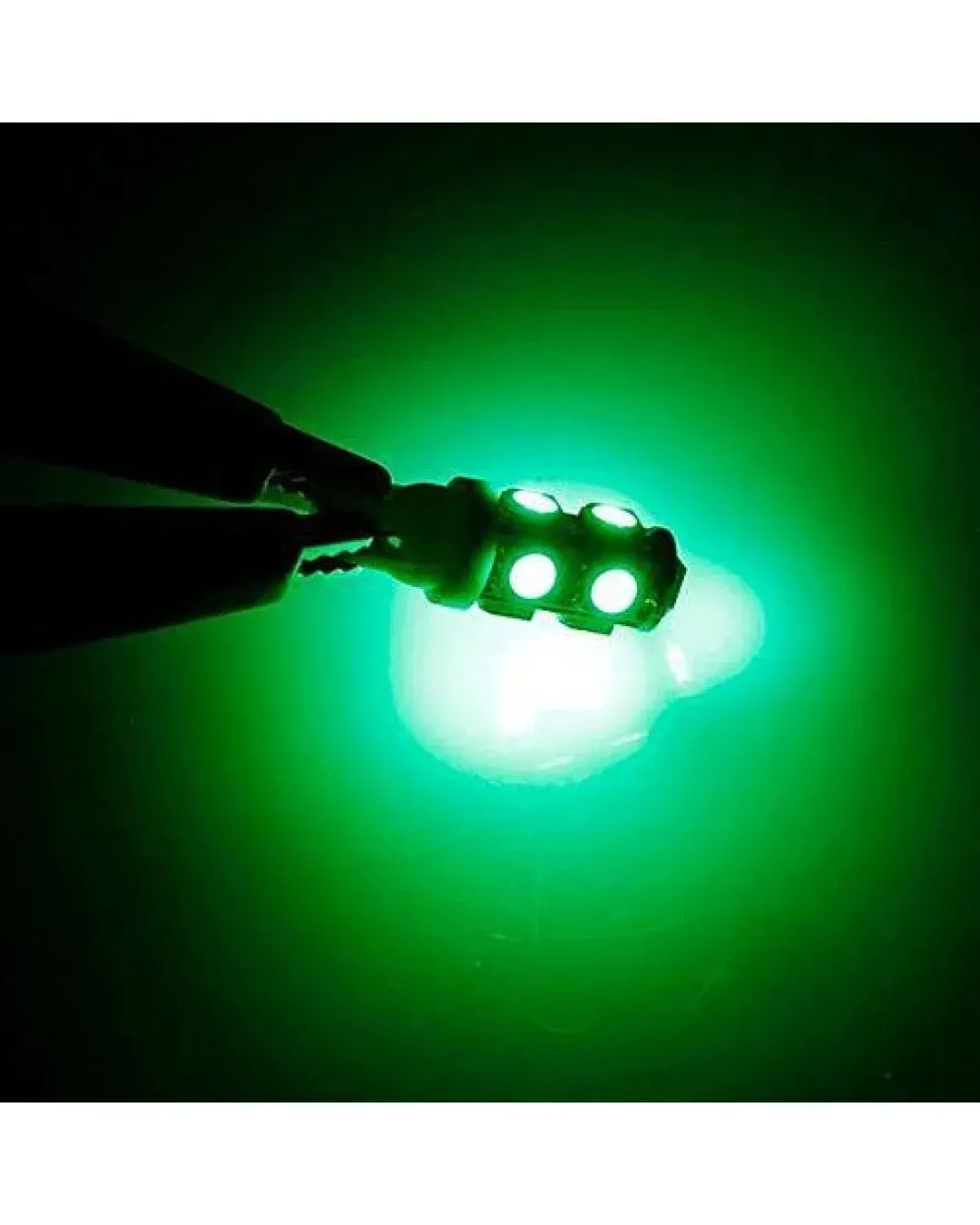 LED Лед Диодни Крушки За Габарит, Т10-5050 W5W, 9 SMD, 12V, Зелена