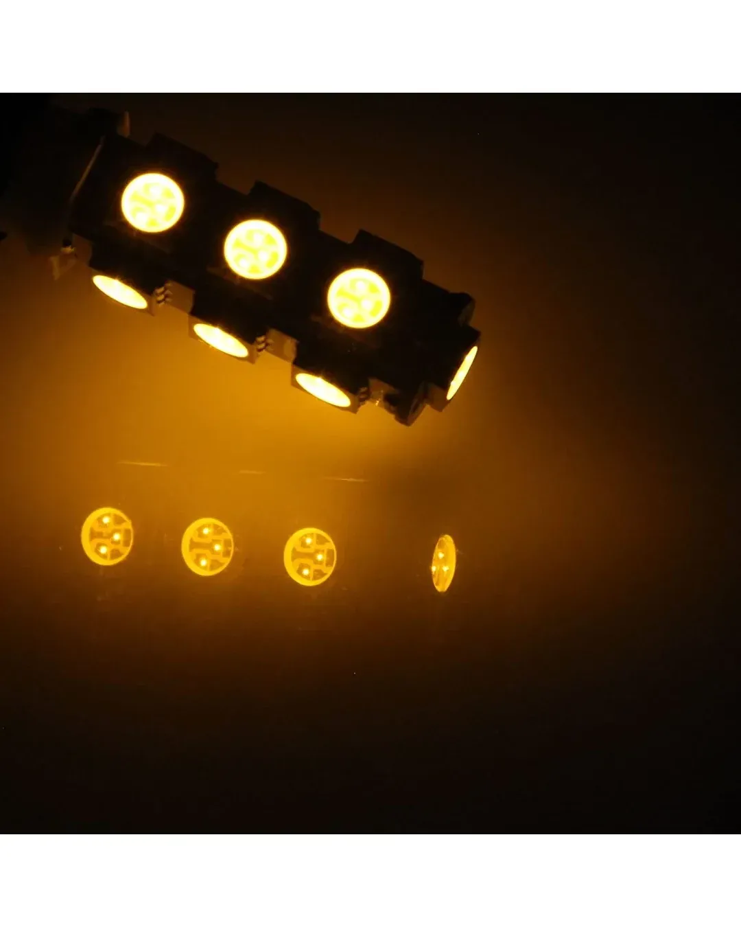LED Лед Диодни Крушки За Габарит, Т10 W5W, 13 SMD, 12V, Оранжева, Жълта, Canbus - Error free , Без грешки