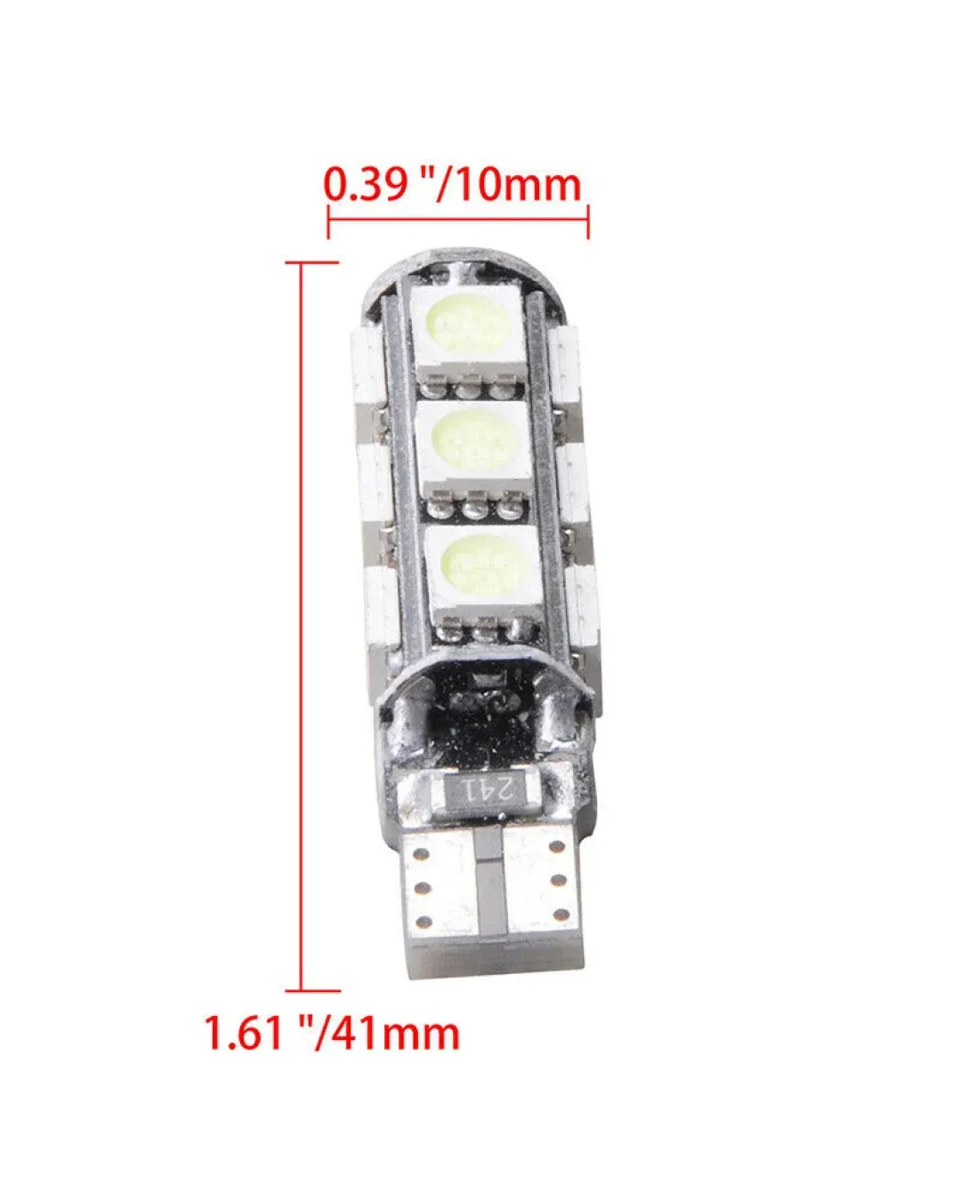 LED Лед Диодни Крушки За Габарит, Т10 W5W, 13 SMD, 12V, Синя, Canbus - Error free , Без грешки
