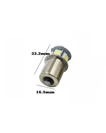 LED Лед Крушки, 22 SMD, BA15S 1156 (P21W), BAU15S 1156 (PY21W), 12V Бяла, Оранжева, Червена Светлина