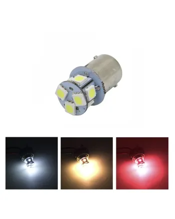 LED Лед Крушки, 22 SMD, BA15S 1156 (P21W), BAU15S 1156 (PY21W), 12V Бяла, Оранжева, Червена Светлина