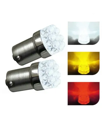 LED Лед Крушки, Mигач, Стоп, Габарит, Халоген, 9 LED, 1156 BA15S ,12V, Бяла, Оранжева, Червена