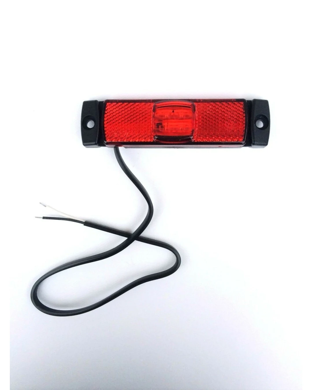 LED ЛЕД Светодиоден Червен Водоустойчив Габарит Маркер Fristom Е-Mark 12V-24V 130mm x 32mm x 14.5mm