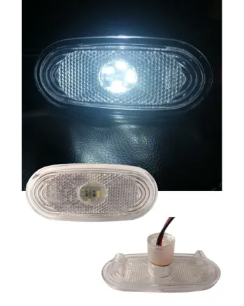LED ЛЕД светодиоден габарит маркер токос бял с 4 диода 12V за Мерцедес Спринтер Фолксваген Крафтер Mercedes Spritner VW Crafter