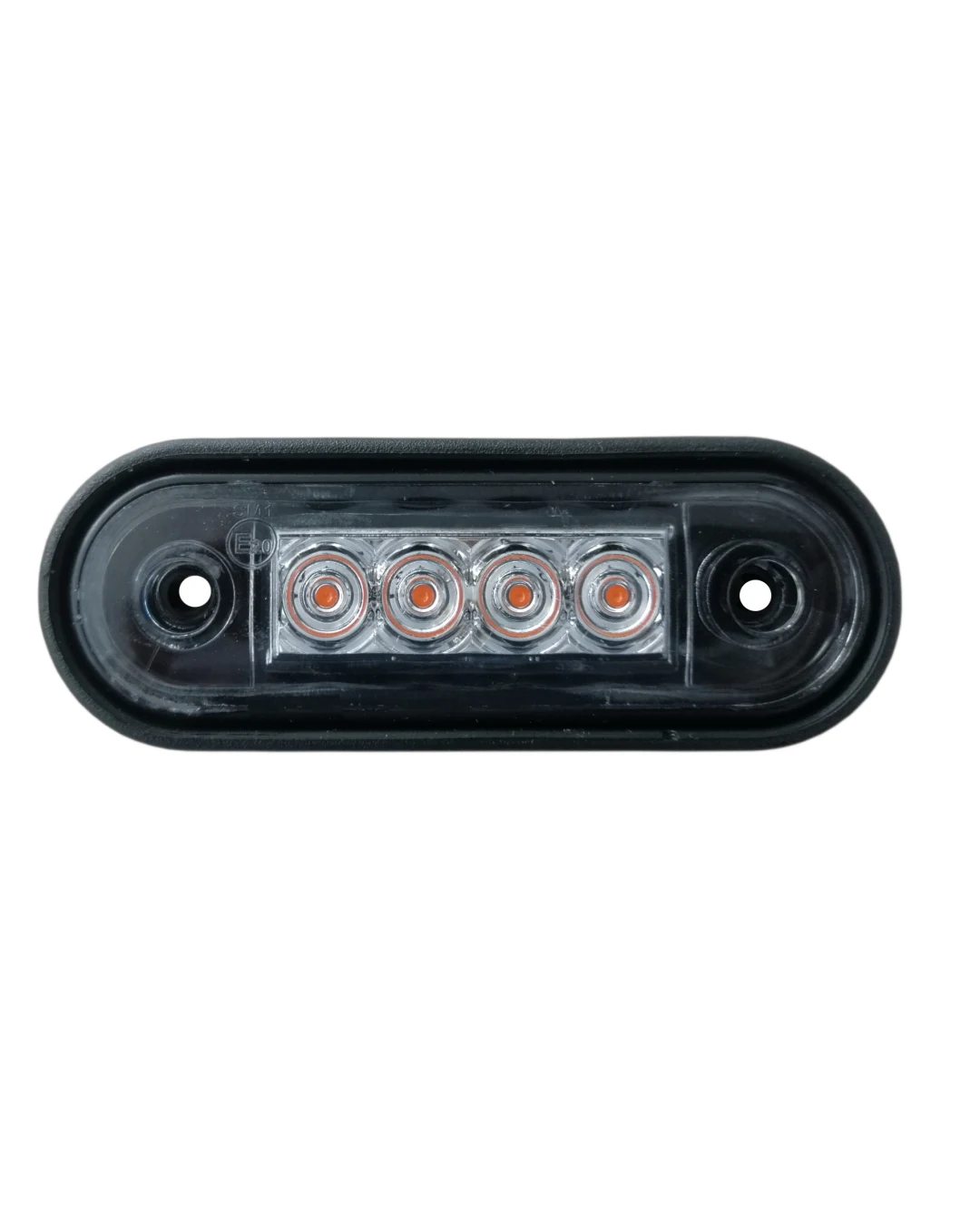 LED Маркер, Диоден Габарит, Токос, Оранжев, 12V-24V, Светлина За Камион, Бус, Ван, Ремарке, Каравана, Извит Гръб за Директен Монтаж на Ролбар, Булбар MAR891