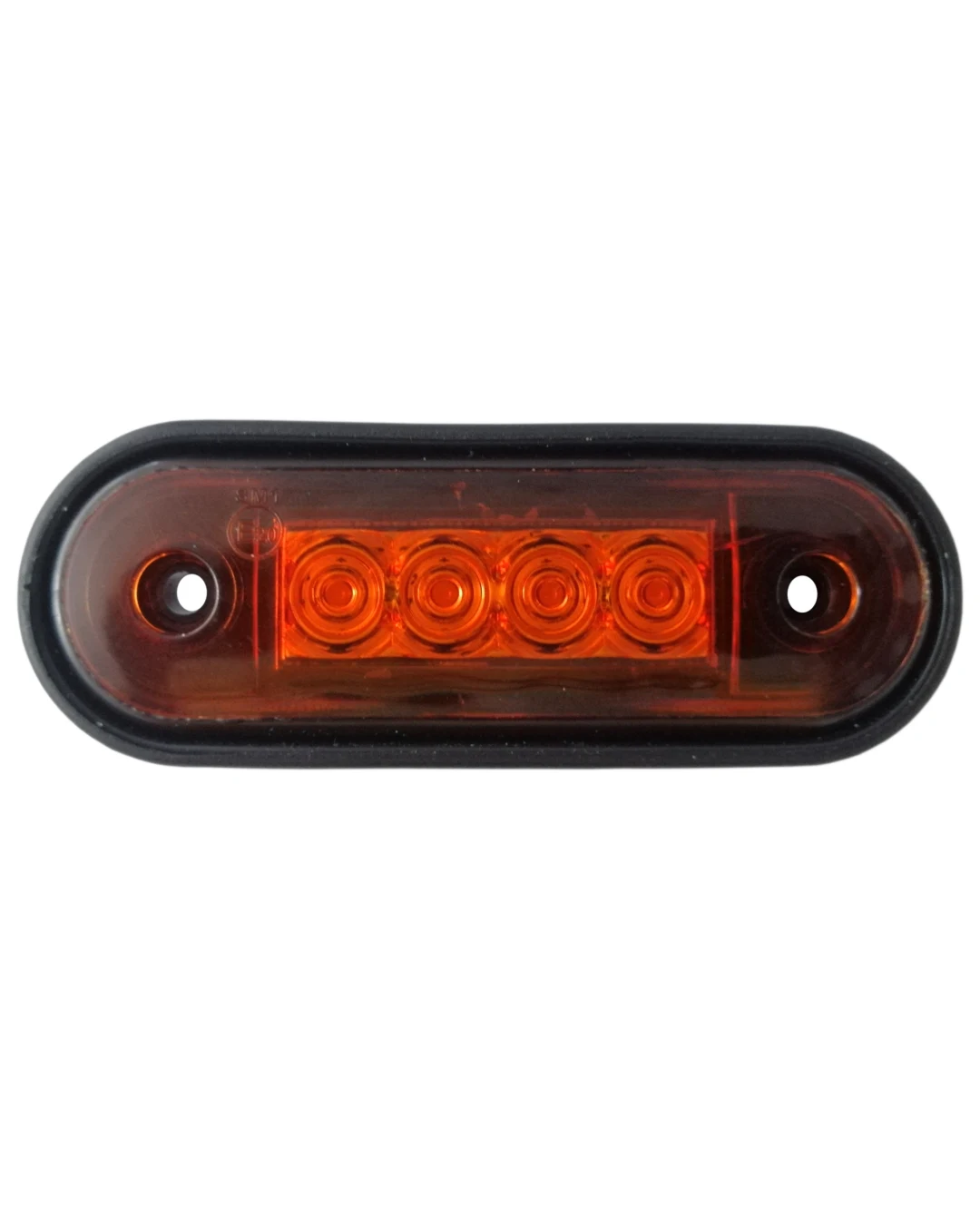 LED Маркер, Диоден Габарит, Токос, Оранжев, 12V-24V, Светлина За Камион, Бус, Ван, Ремарке, Каравана, Извит Гръб за Директен Монтаж на Ролбар, Булбар