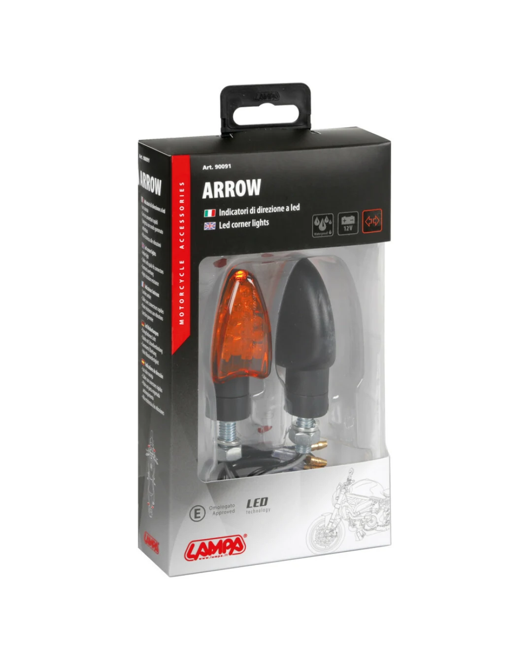 LED мигачи ARROW – BLACK 90091