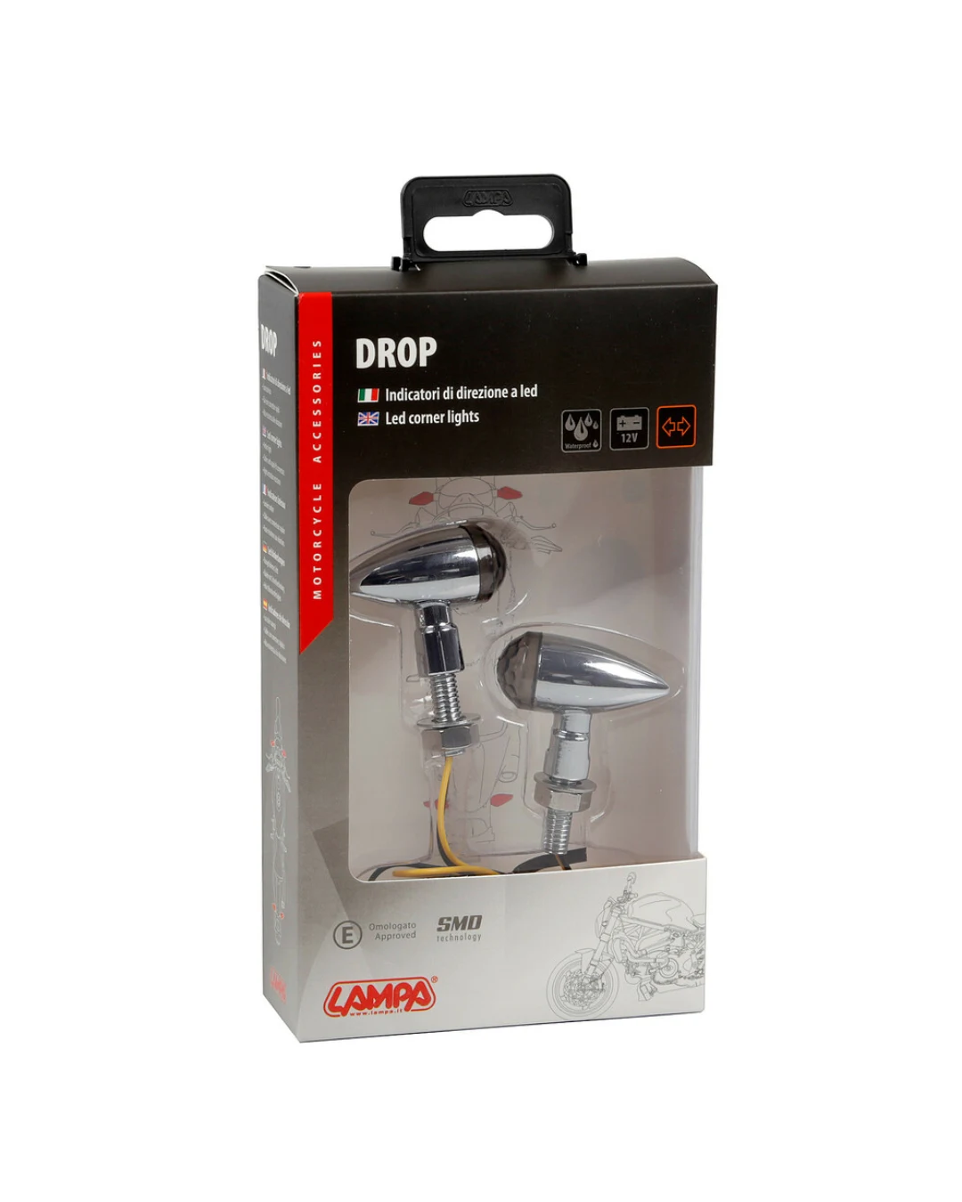 LED мигачи DROP CHROME  - 90483