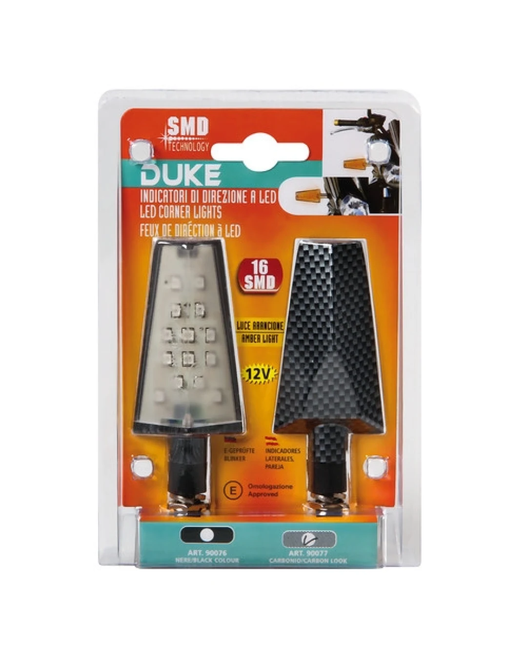 LED мигачи DUKE CARBON- 90077