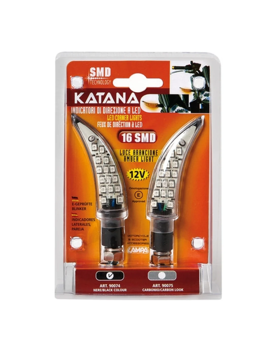 LED мигачи KATANA BLACK – 90074