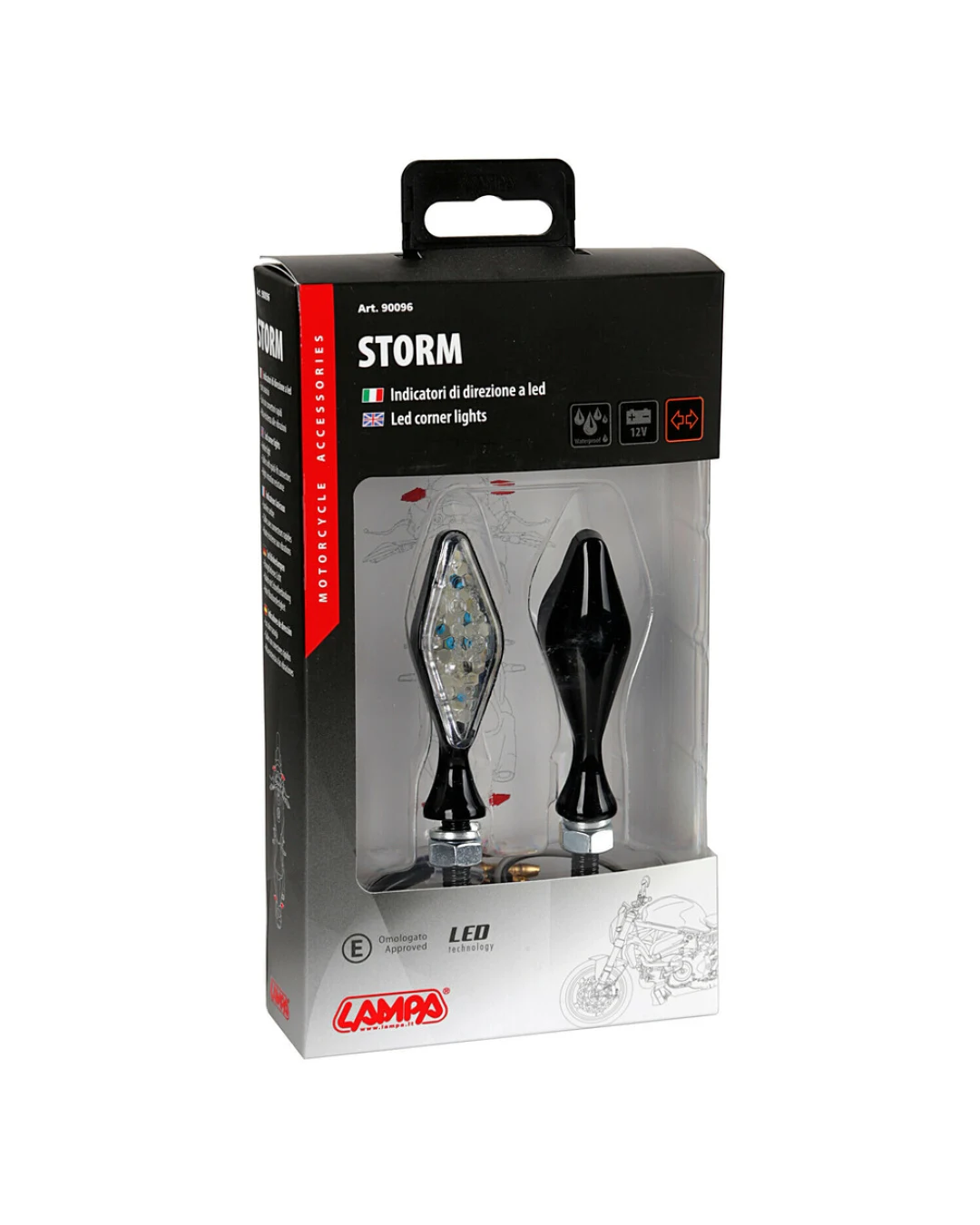 LED мигачи STORM BLACK- 90096