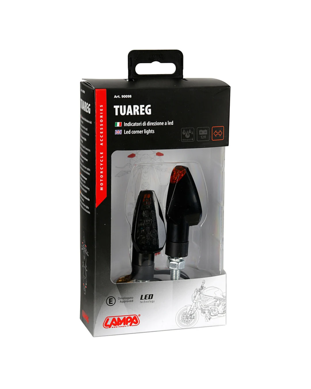 LED мигачи TUAREG BLACK- 90098