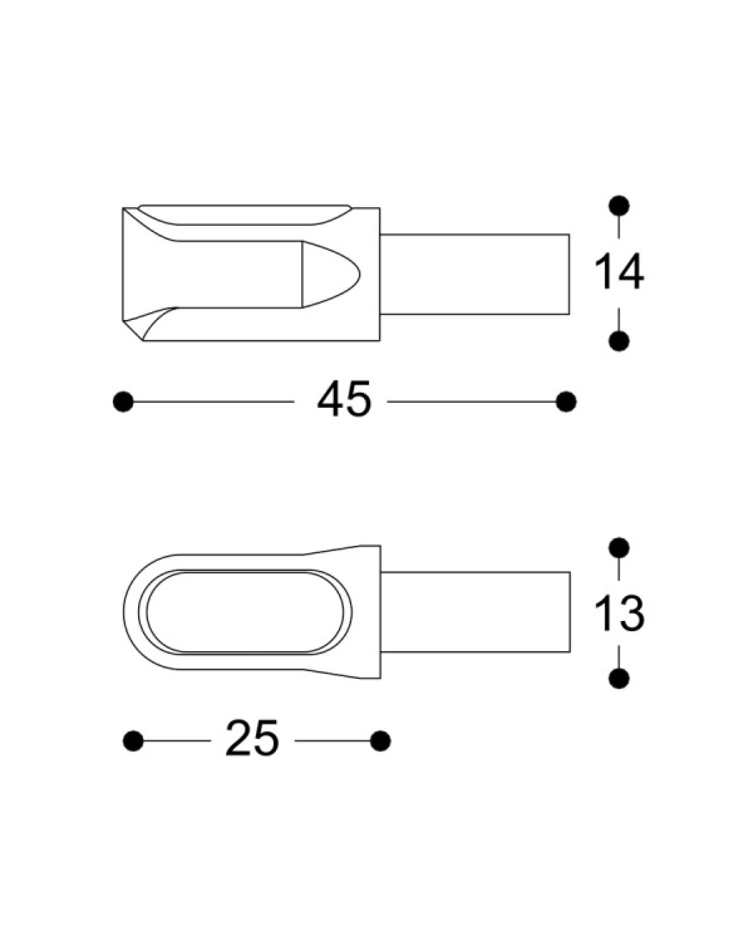 LED мото мигачи BARRACUDA M-LED B-LUX