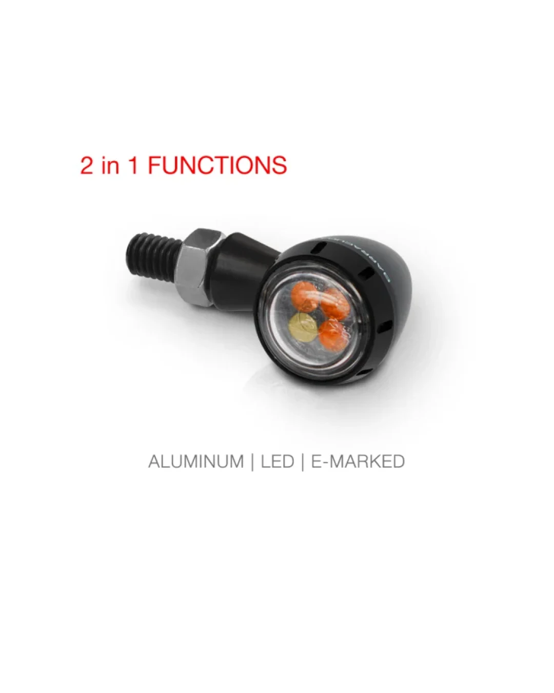 LED мото мигачи BARRACUDA S-LED 2 B-LUX