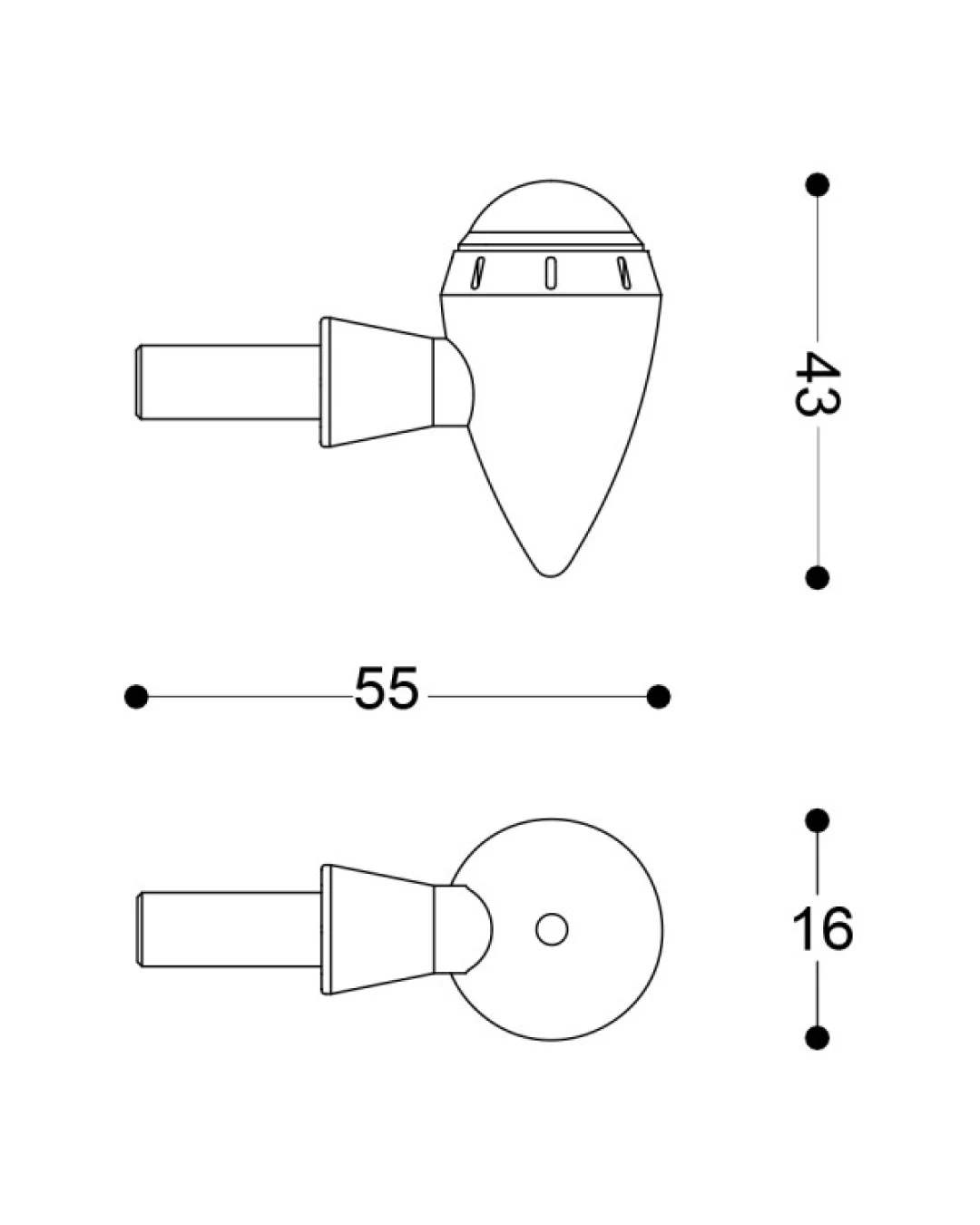 LED мото мигачи BARRACUDA S-LED 3 B-LUX BLACK