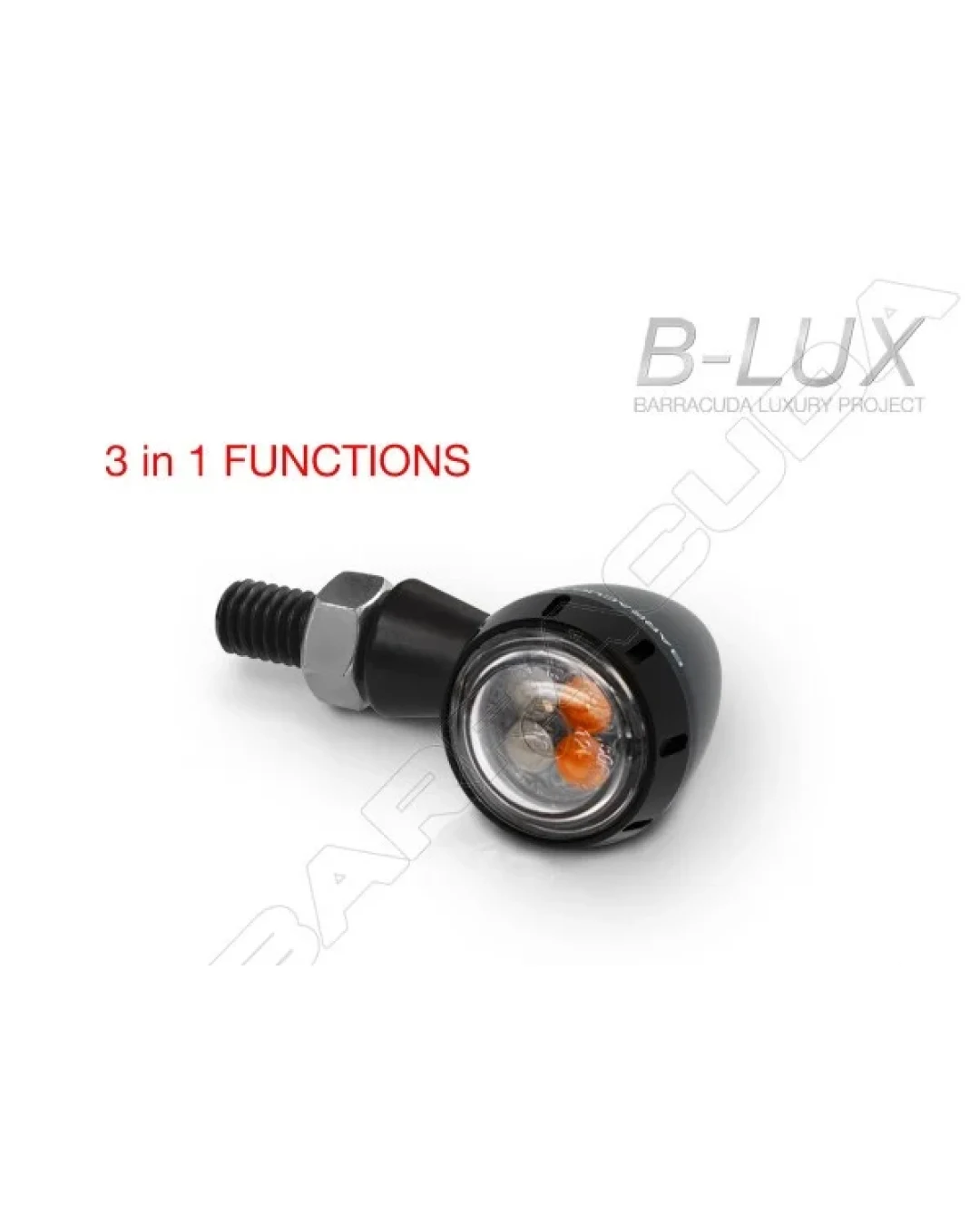 LED мото мигачи BARRACUDA S-LED 3 B-LUX BLACK