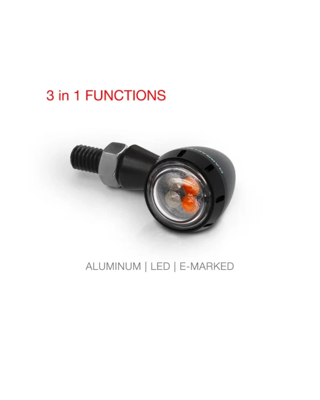 LED мото мигачи BARRACUDA S-LED 3 B-LUX GREEN