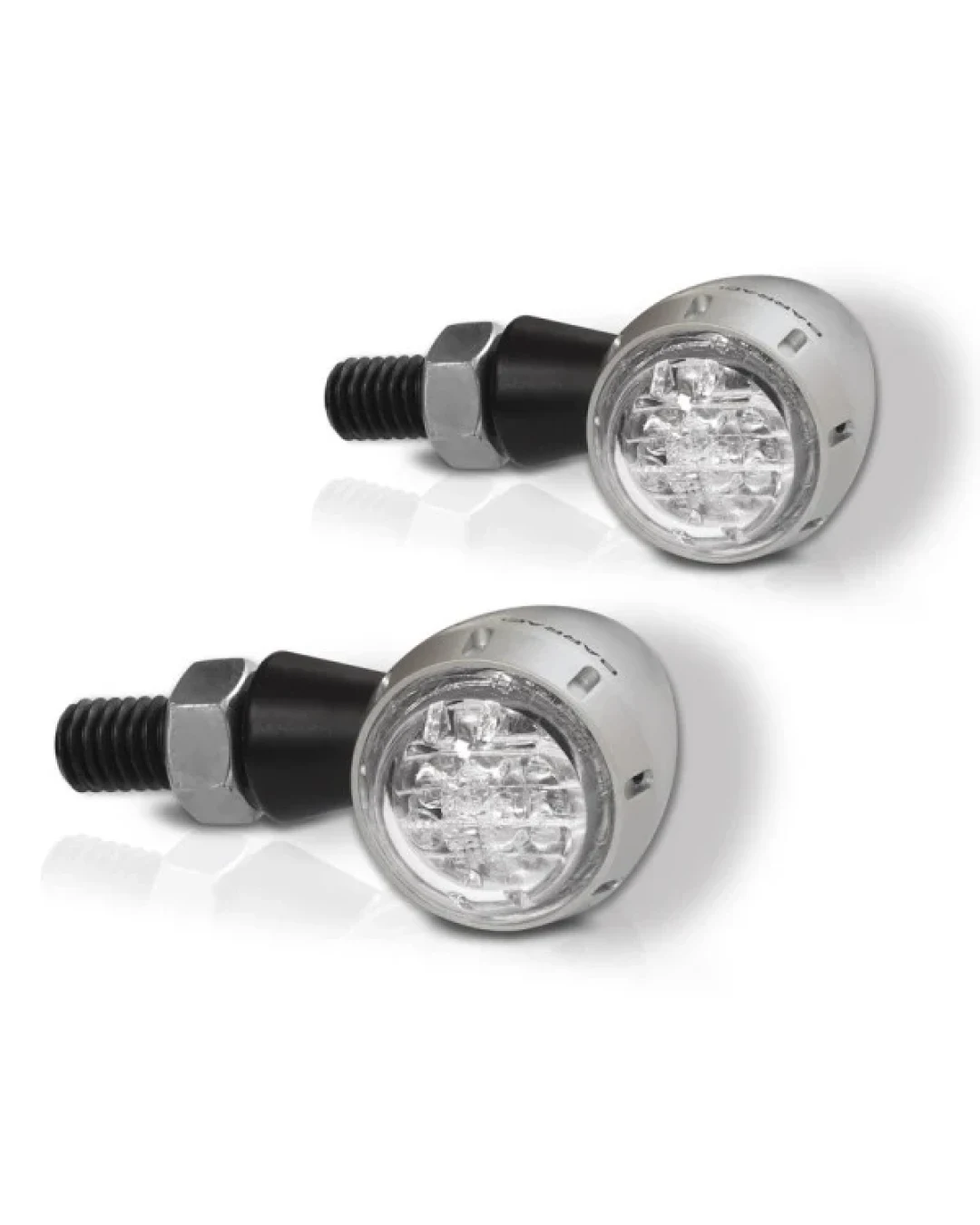 LED мото мигачи BARRACUDA S-LED B-LUX SILVER