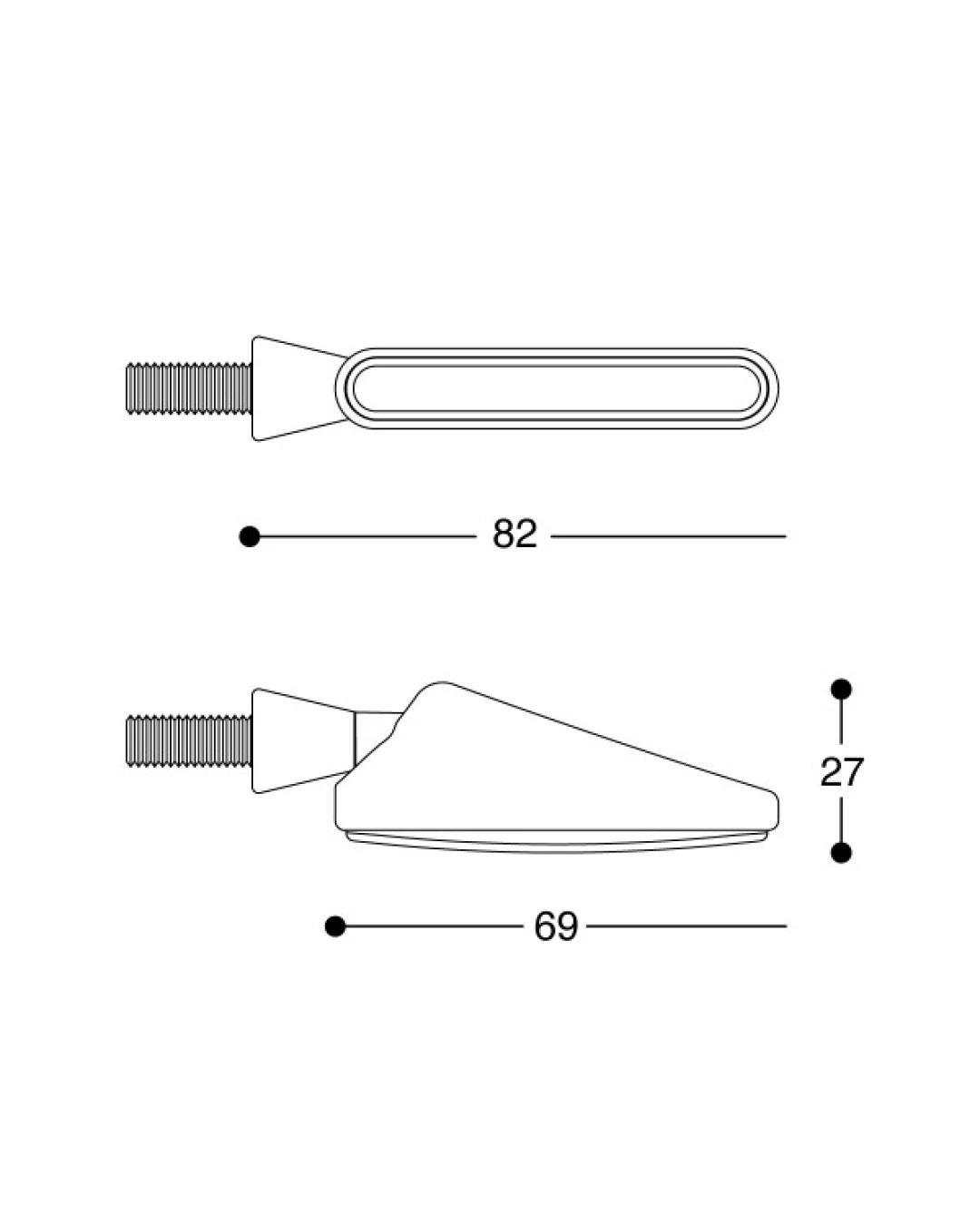 LED мото мигачи BARRACUDA SQB-LED BASIC