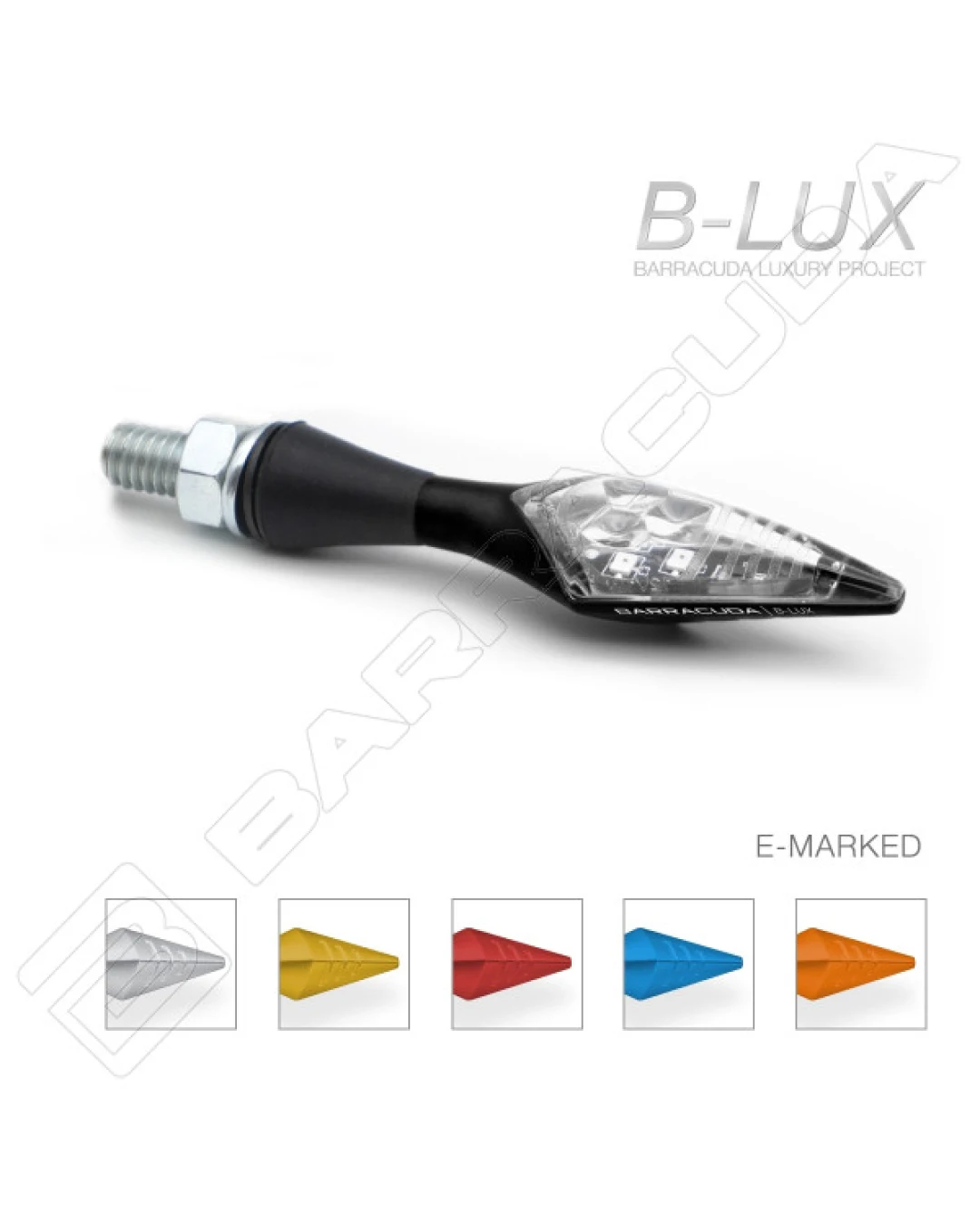 LED мото мигачи BARRACUDA X-LED B-LUX BLACK