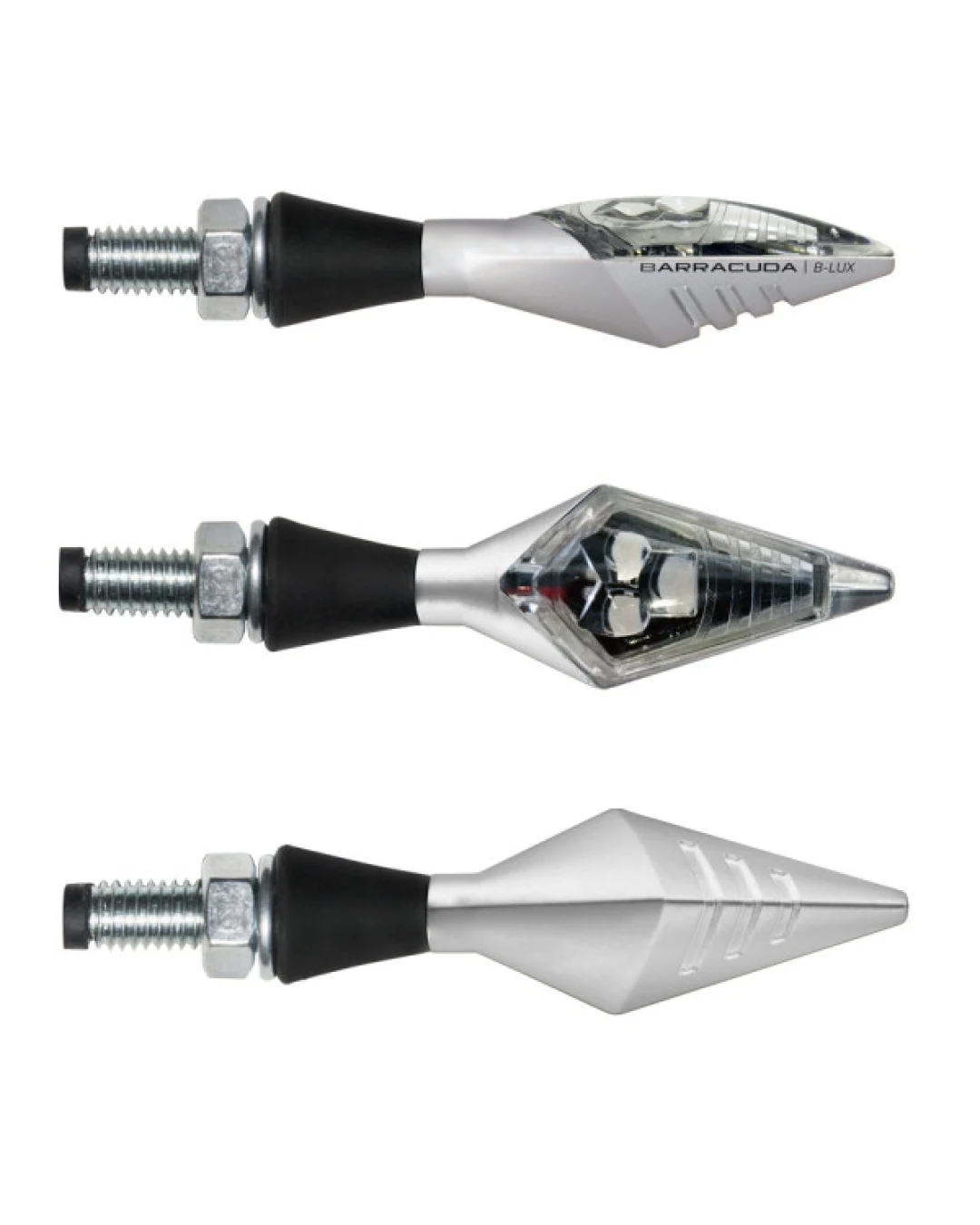 LED мото мигачи BARRACUDA X-LED B-LUX SILVER