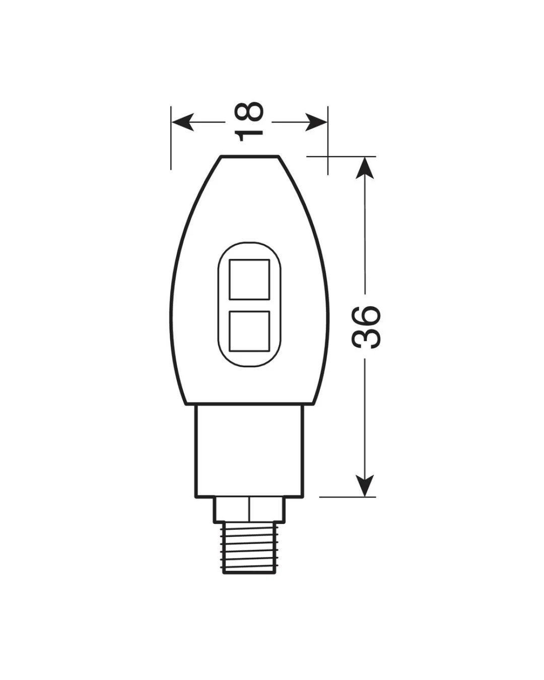 LED мото мигачи VOLT SILVER 90505