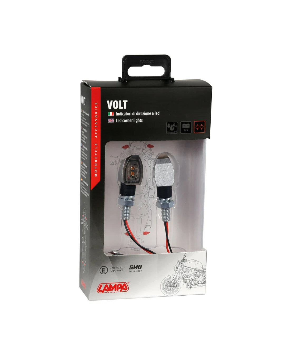 LED мото мигачи VOLT SILVER 90505