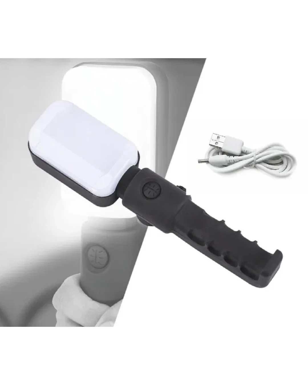LED работна лампа / фенер - 2400mAH батерия, зареждане през USB - магнит и кука за закачане - 150 луменa