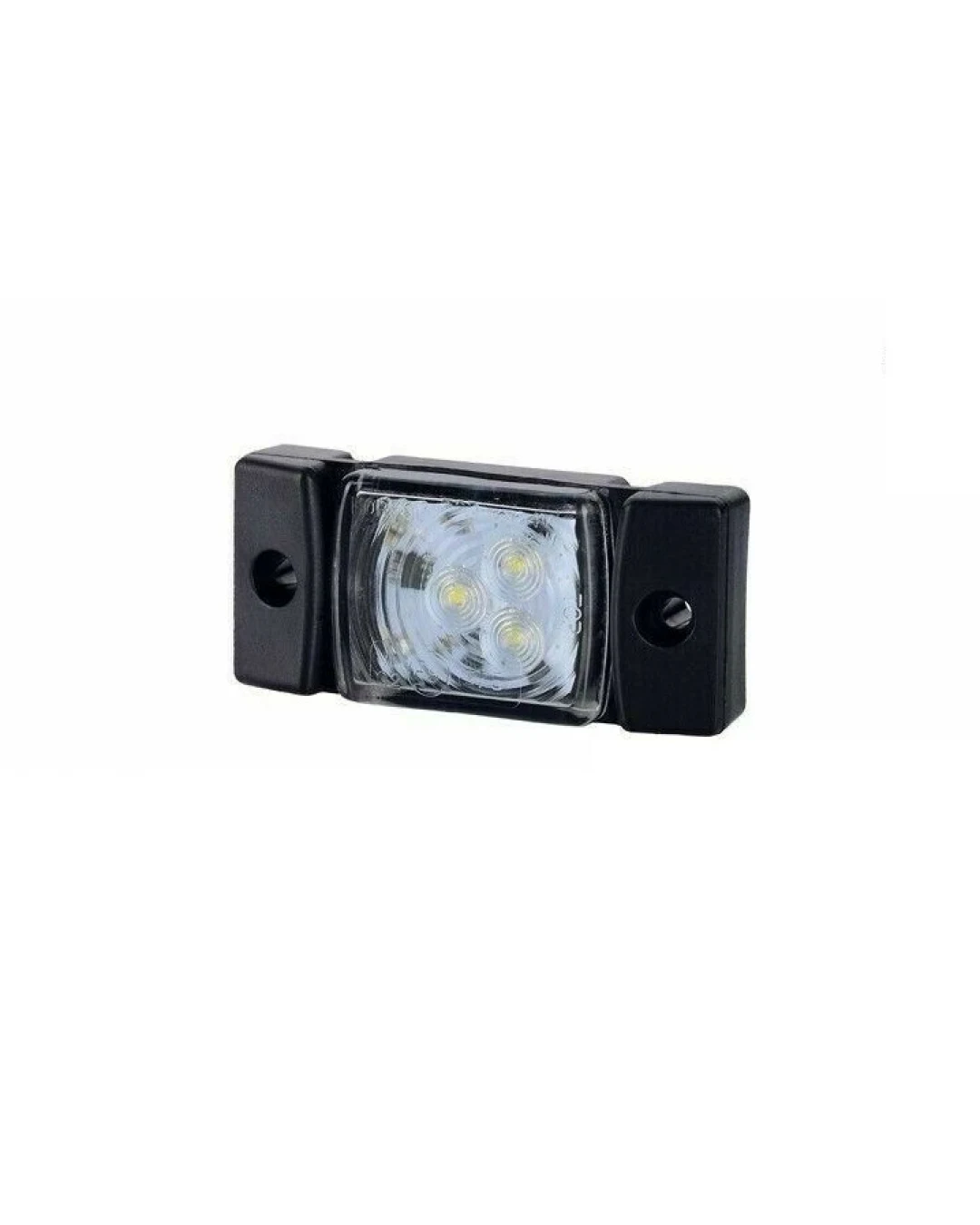LED Светодиоден Габарит, Маркер, Токос, Бял, Е-Mark, 3 LED, 12V-24V, 7.3 см