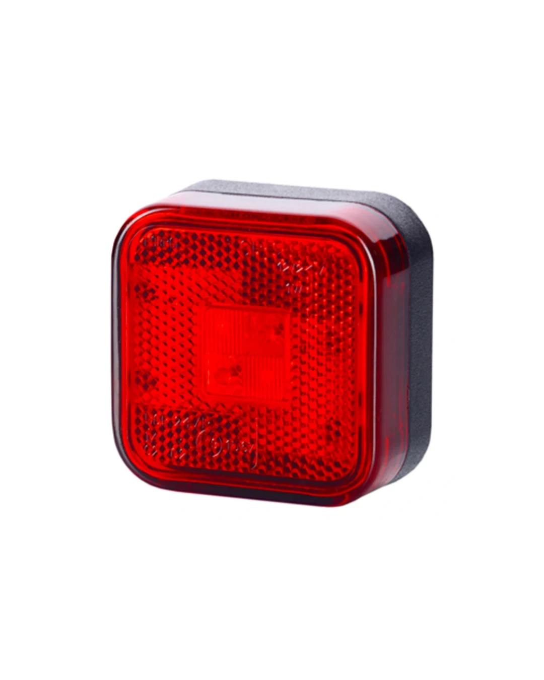 LED Светодиоден Габарит, Светлоотразителен, Стоп, Маркер, Токос, Червен, Е-Mark, 4 LED, 12V-24V, 6.7 см