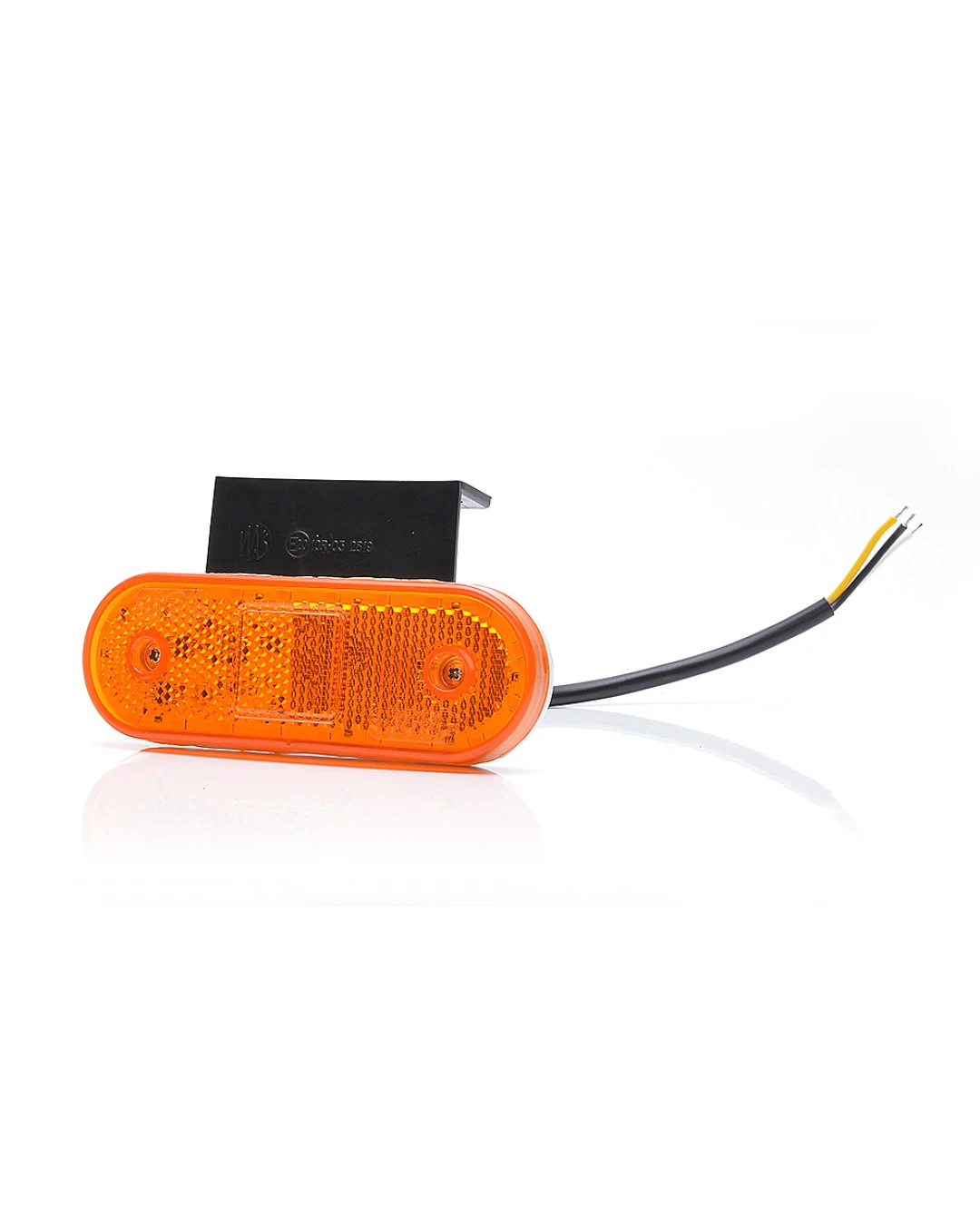 LED Светодиоден Мигач, Габарит Със Стойка, Маркер, Оранжев, Вграден Рефлектор, Е-Mark, Водоустойчив, 12V-24V PL0149