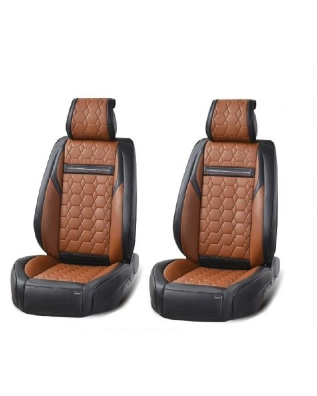 Лукс Универсална Кожена Тапицерия / Калъфи за предни седалки Еко Кожа Черна с Червен Шев TAP802