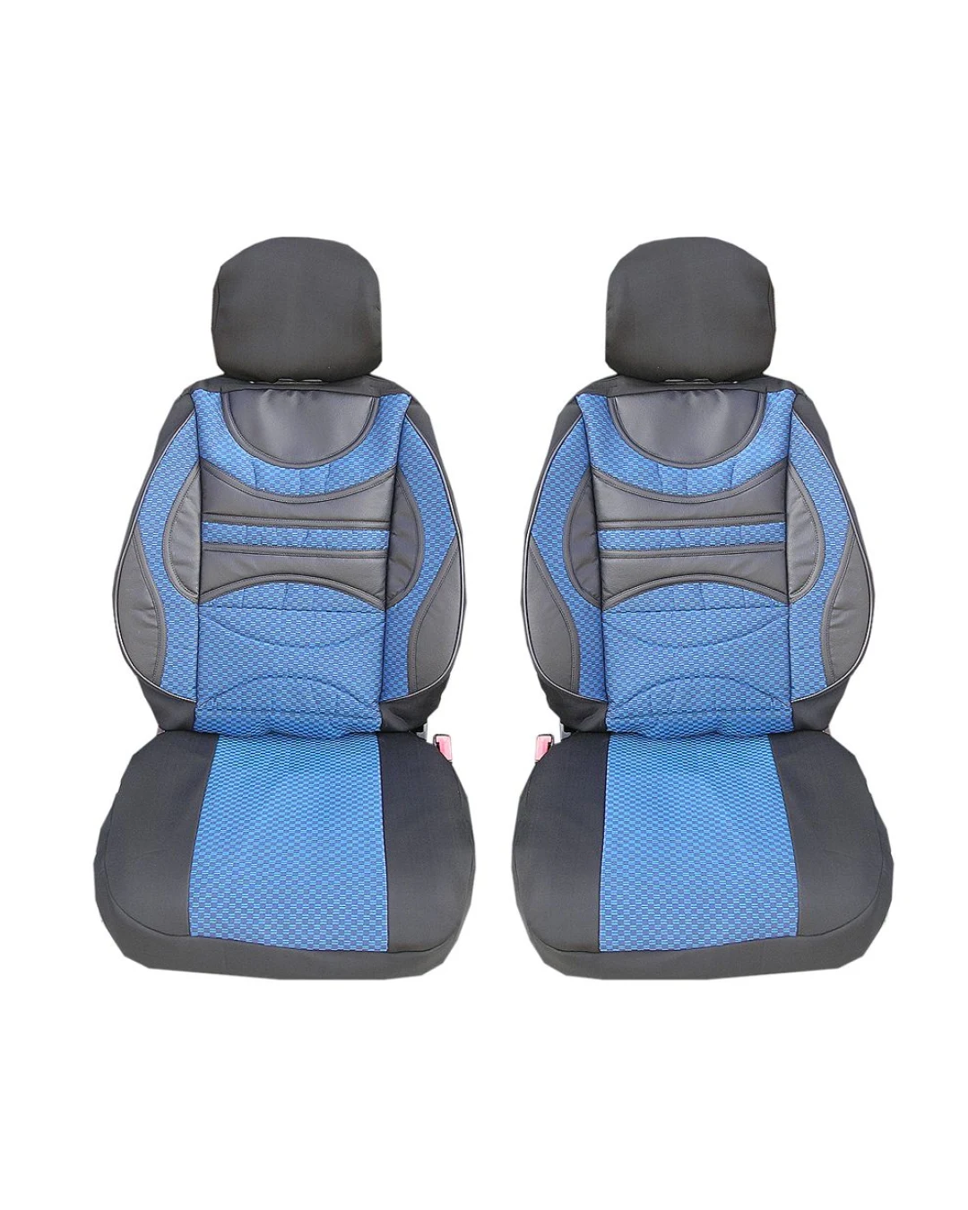 Луксзони калъфи тапицерия за седалки тип масажор с лумбална опора Premium 1 - сини-черни