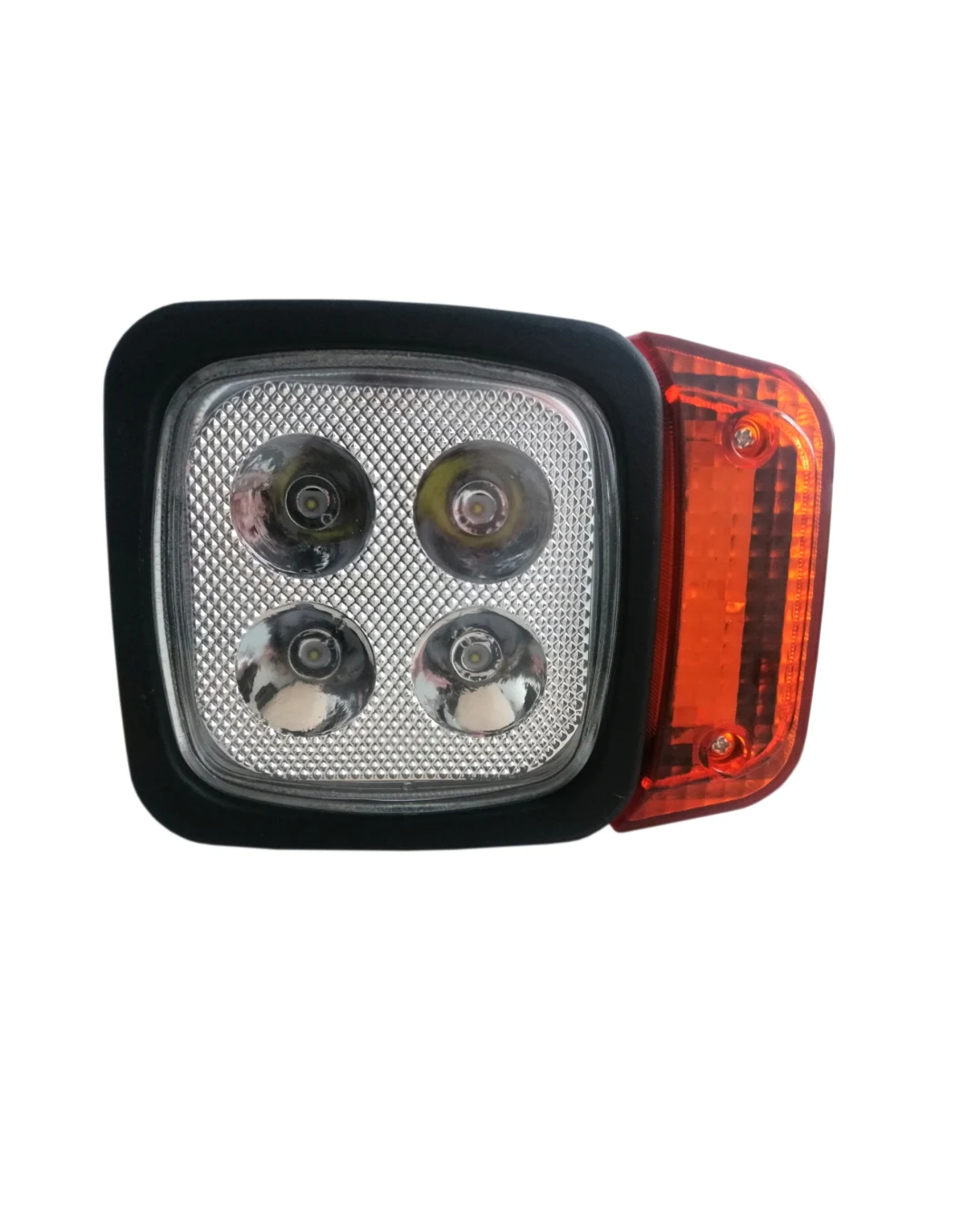 Ляв LED Фар с Мигач, Подходящ за Трактор, Комбайн, Багер, Снегорин и др - 4 диода, 12W, 1000lm