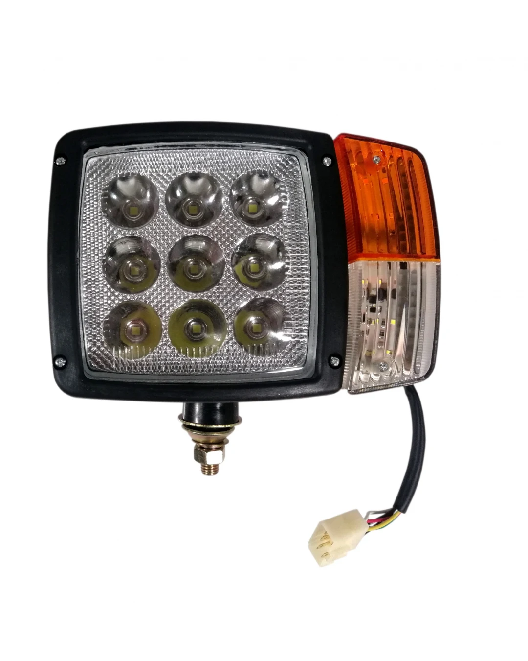 Ляв LED Фар с Мигач Габарит Подходящ за Трактор Комбайн Багер Снегорин 27W 12-24V 2700 lm