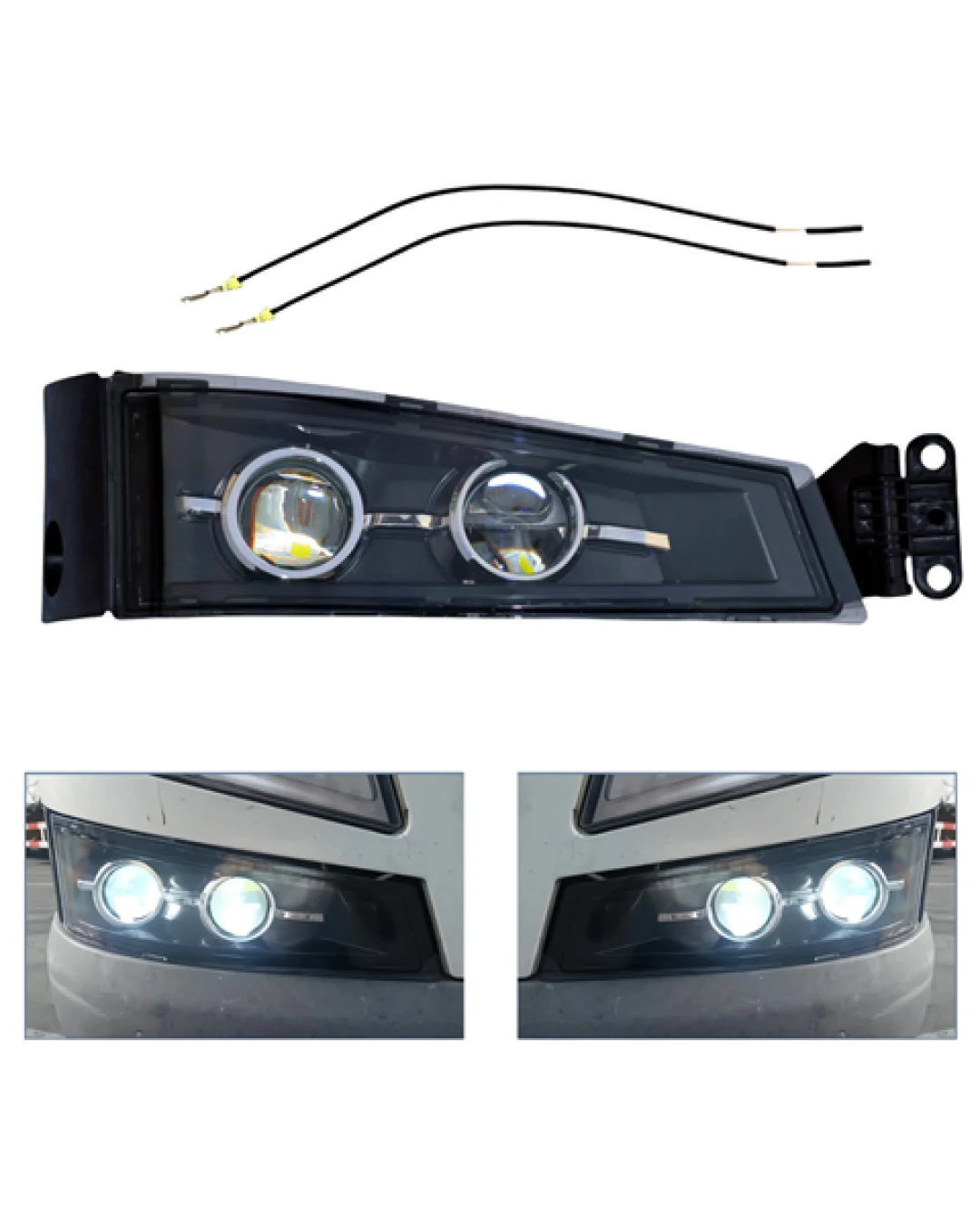 Ляв LED халоген, фар за мъгла с двойна лупа за VOLVO FH4 / FM4 (2013–2019)
