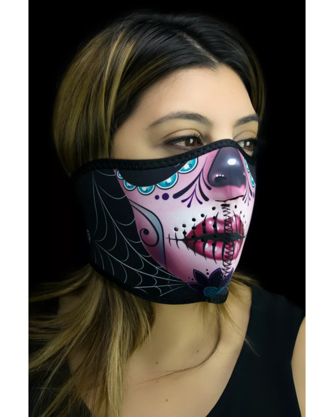 Маска за лице HALF SUGAR SKULL