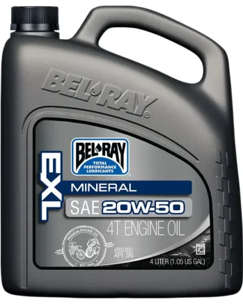 Масло BEL-RAY EXL MINERAL 4T 20W-50 4L