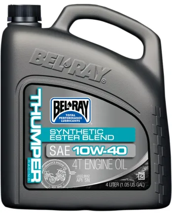 Масло BEL-RAY THUMPER  RACING Synthetic Ester Blend T4 10W-40 4L