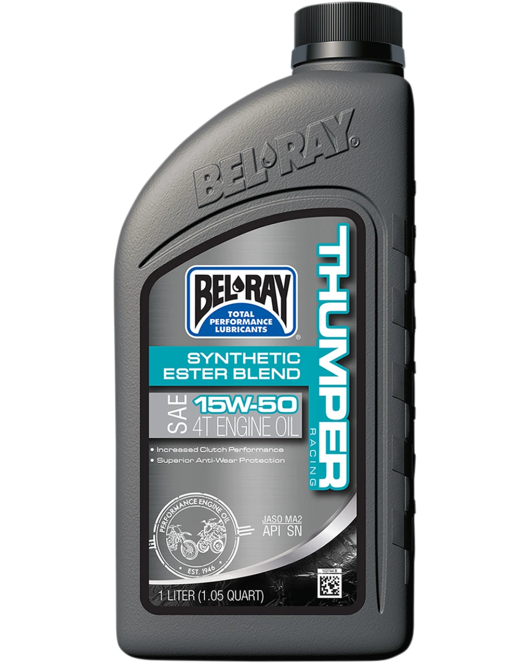 Масло BEL-RAY THUMPER RACING Synthetic Ester Blend T4 15W-50 1L