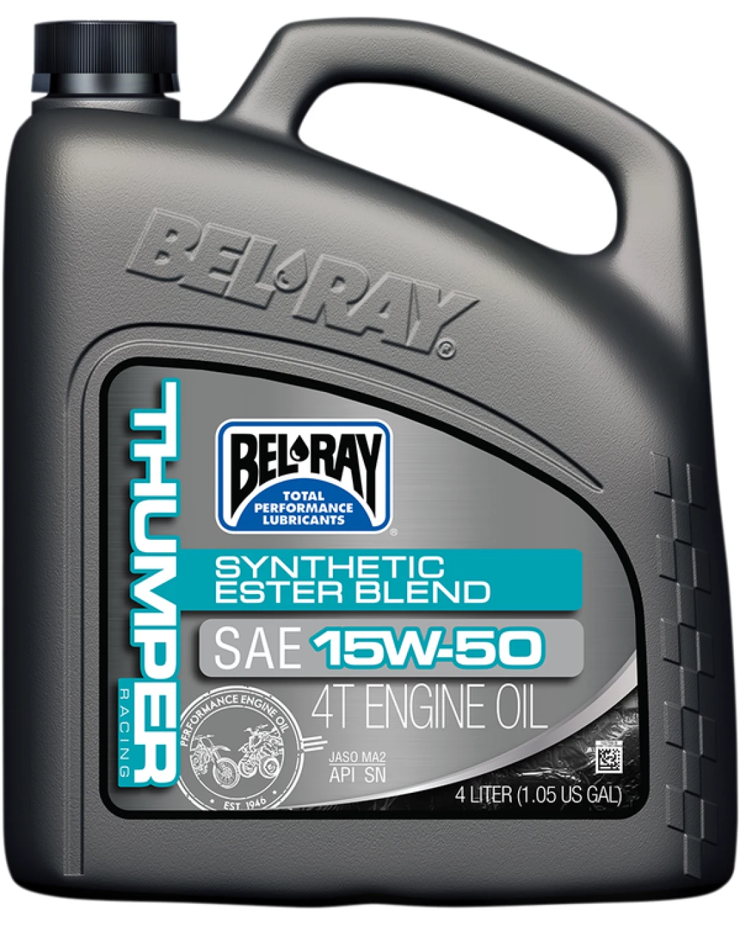 Масло BEL-RAY THUMPER RACING Synthetic Ester Blend T4 15W-50 4L