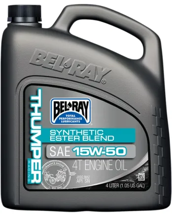 Масло BEL-RAY THUMPER RACING Synthetic Ester Blend T4 15W-50 4L