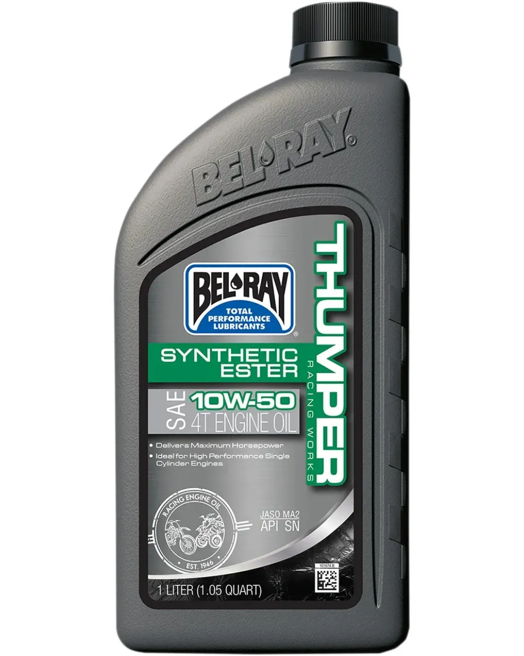 Масло BEL-RAY THUMPER Racing Works Synthetic Ester 4T 10W-50 1L