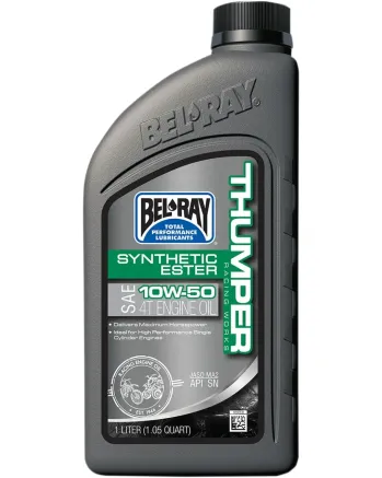 Масло BEL-RAY THUMPER Racing Works Synthetic Ester 4T 10W-50 1L