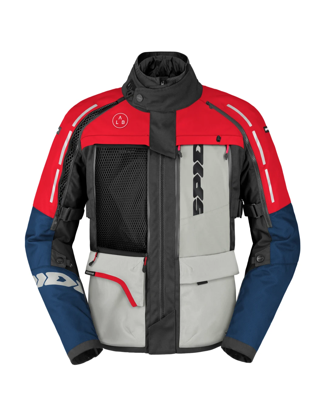 Mъжко текстилно мото яке SPIDI 4 SEASON V3 BLUE/ICE/RED