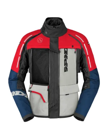 Mъжко текстилно мото яке SPIDI 4 SEASON V3 BLUE/ICE/RED