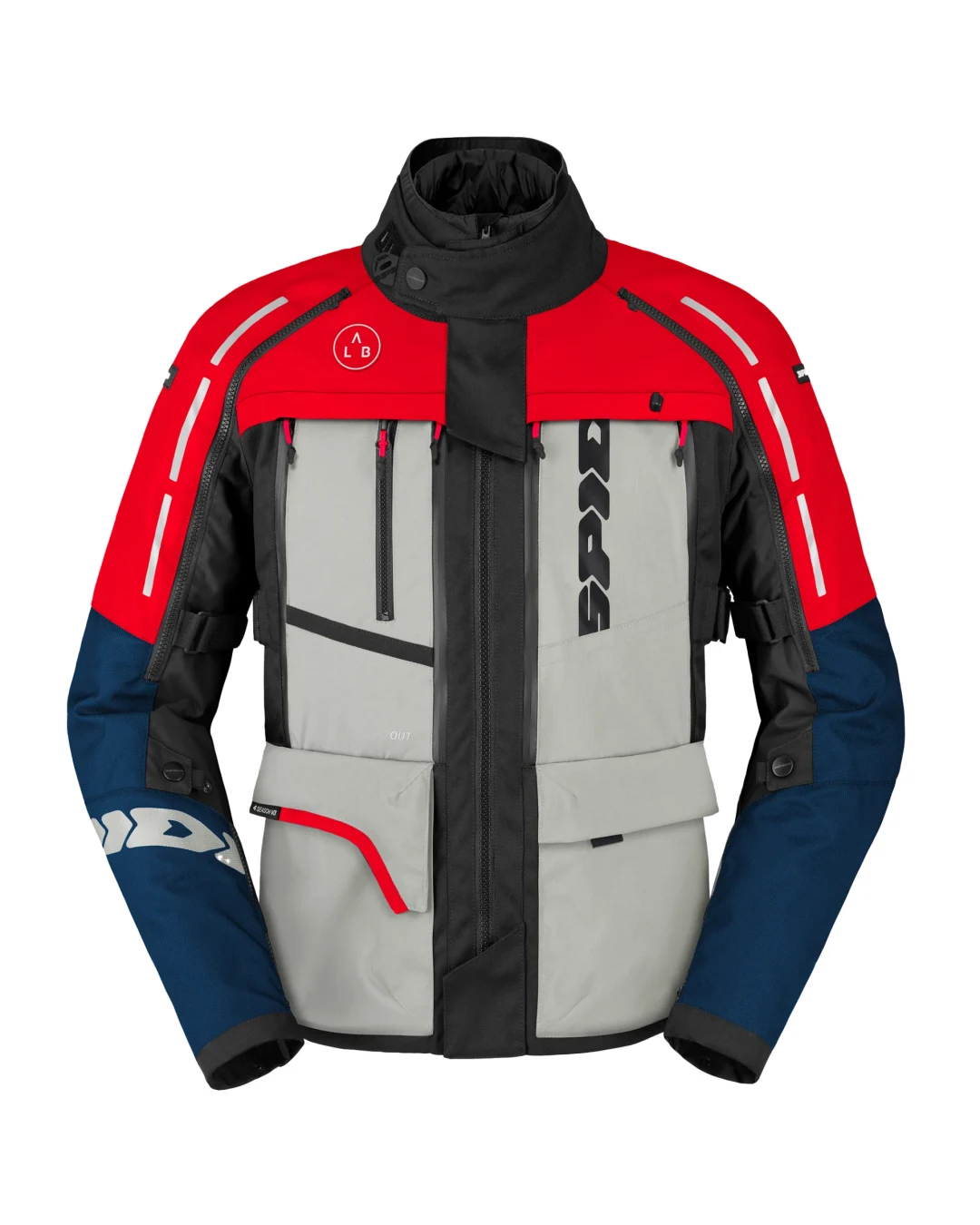 Mъжко текстилно мото яке SPIDI 4 SEASON V3 BLUE/ICE/RED