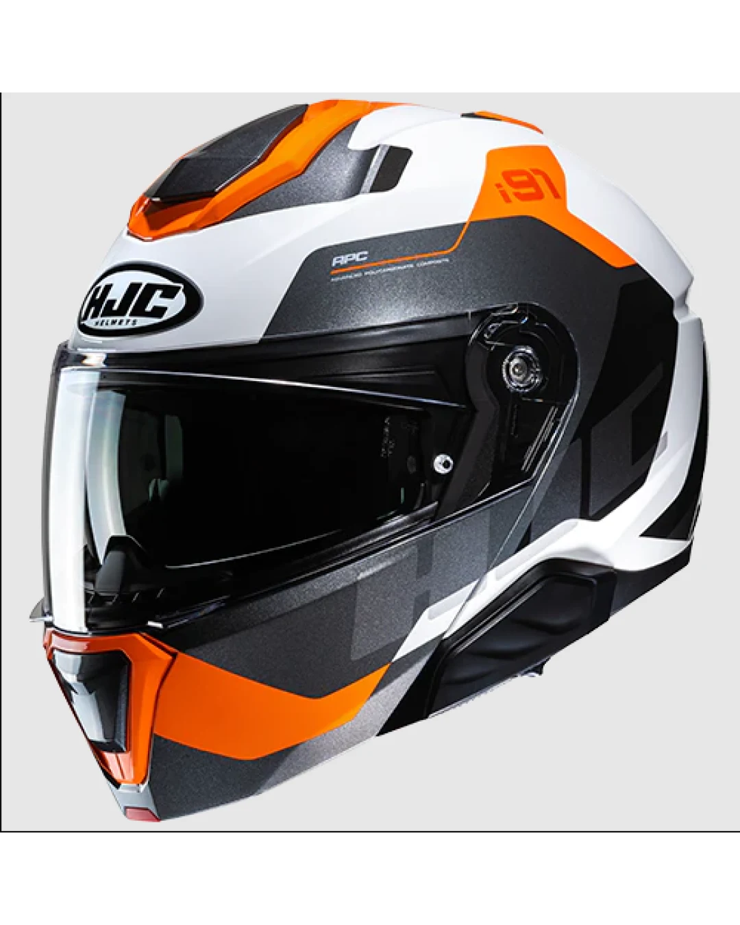 Модуларна HJC i91 CARST GRAY/WHITE/ORANGE
