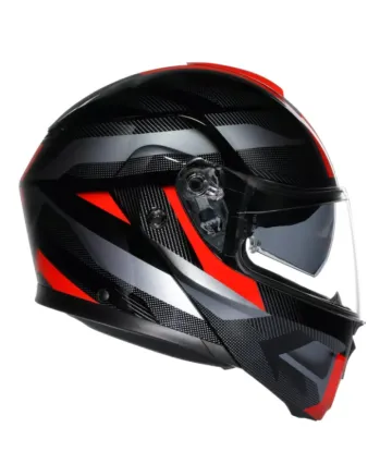Модуларна каска AGV STREETMODULAR LEDRO BLACK/RED