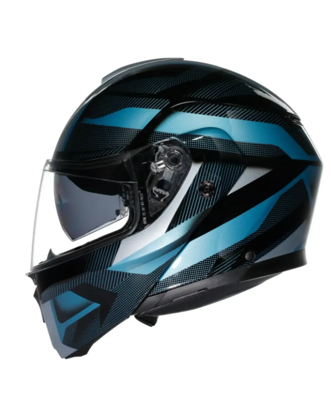 Модуларна каска AGV STREETMODULAR LEDRO MATT BLACK/POWDER BLUE
